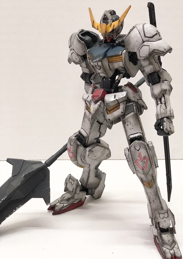 HG　バルバトス　アクリジョン筆塗り