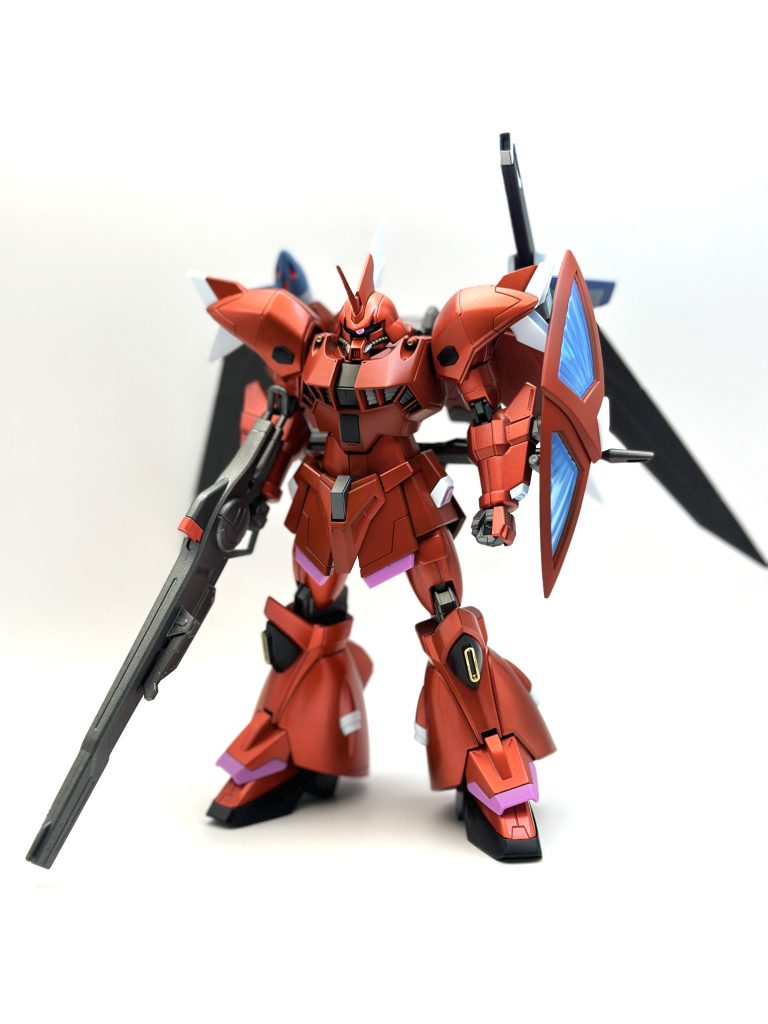 メインカラーはガイアのパールプレミアムレッドサブカラーは黒下地のガイアの赤