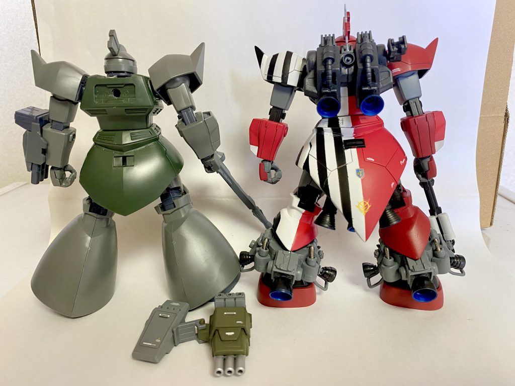 スカートはいつも通りパテで延長。