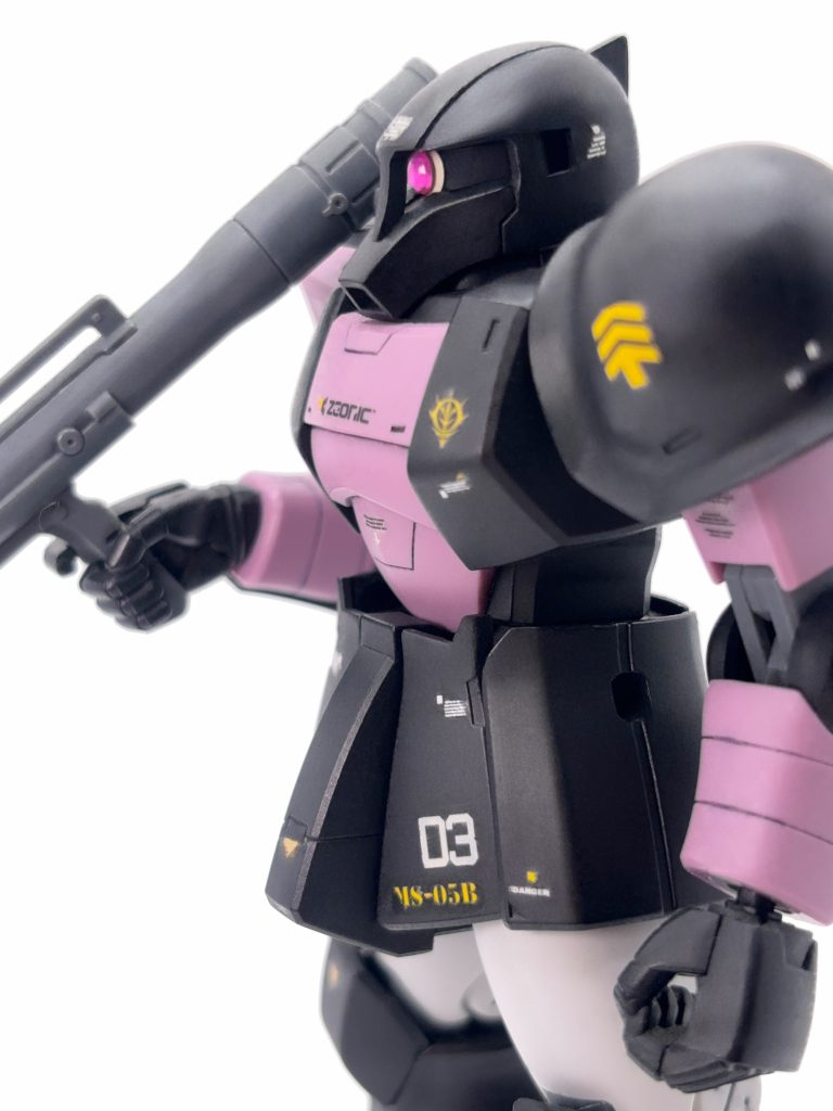 HGUC ザクI（黒い三連星仕様）–5枚目/制作者：ハヤマオ