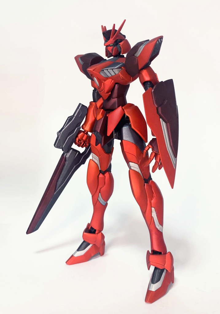 正面ベースのレギルスがやや異形感が強めな体型なので、脚・腰・首延長でスタンダードな体型に近づけました。