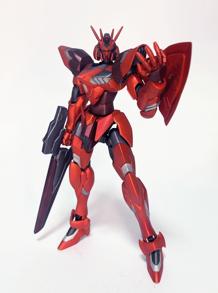 各パーツはほぼレギルスのままですが腰の前垂れのみ小改造して作成。(ダナジンの余ったパーツを刻みました)脚の付け根が見えるようになっています。