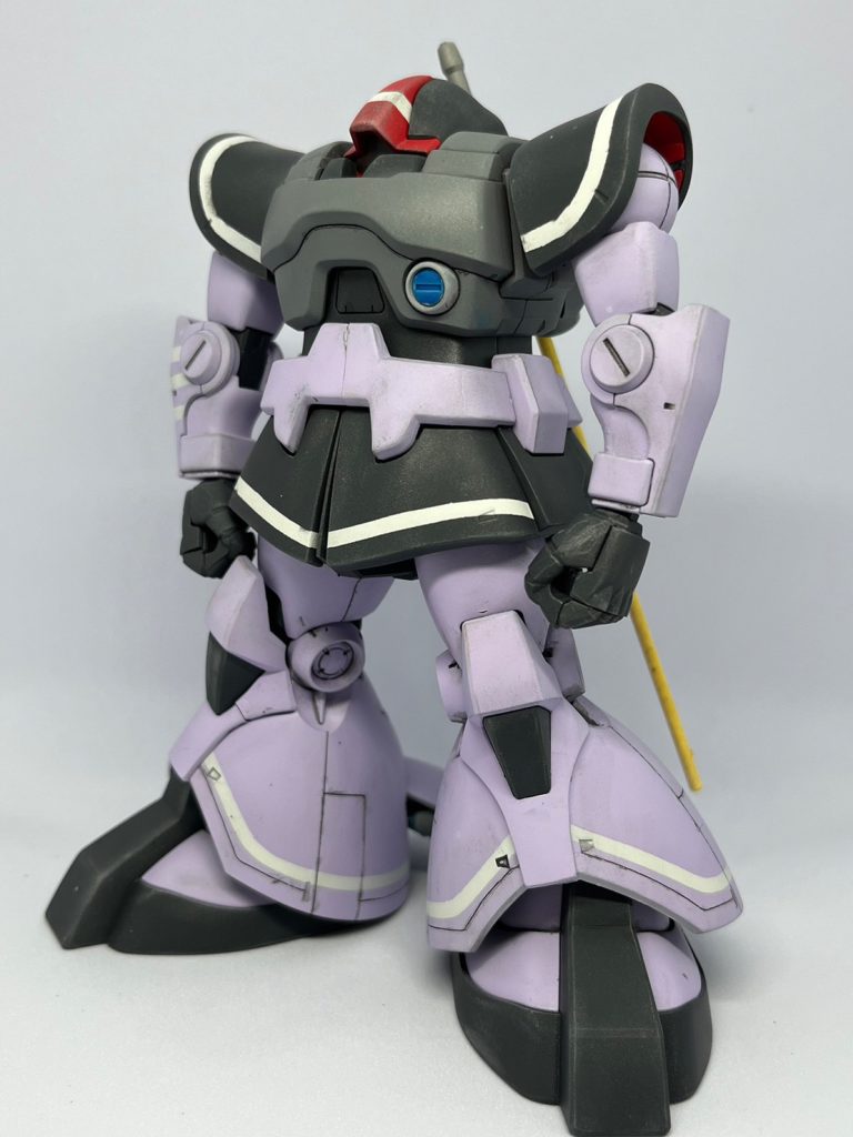 アゴを引く様に頭部を改修  全体的にストレートに組み上げました