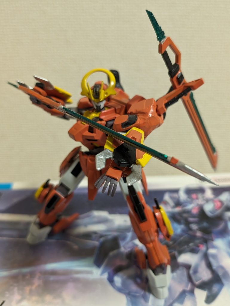 (左平手を活かすためw)まずは一刀で構え。