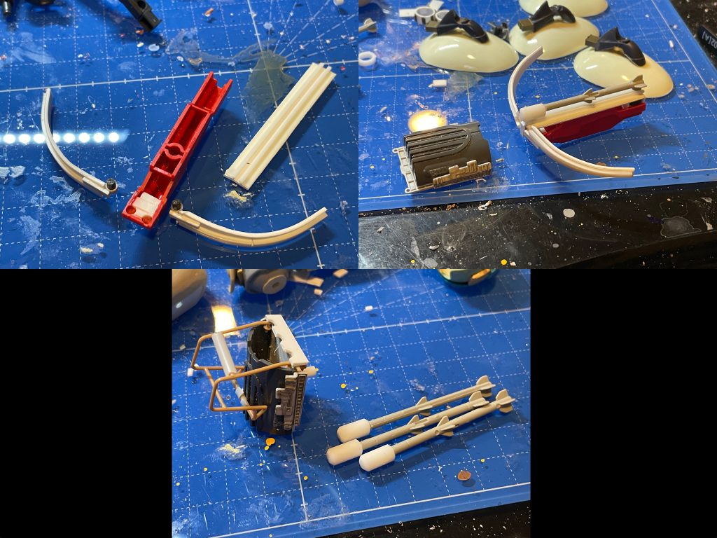 弓は確かZZガンダムのパーツ.他はプラバンとか余ったガンタンクとかギャロップタイプのパーツとか.