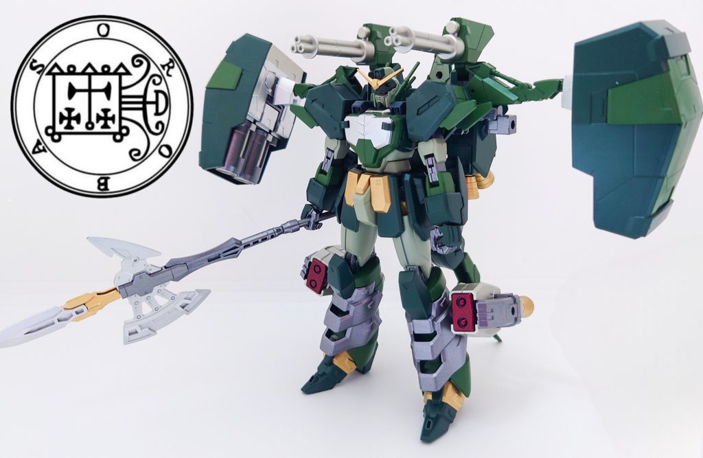 HGACガンダムヘビーアームズをベースに色々とミキシングしてみました!ちなみに、本家のヘビーアームズよりも火力高めを意識して仕上げてみました。