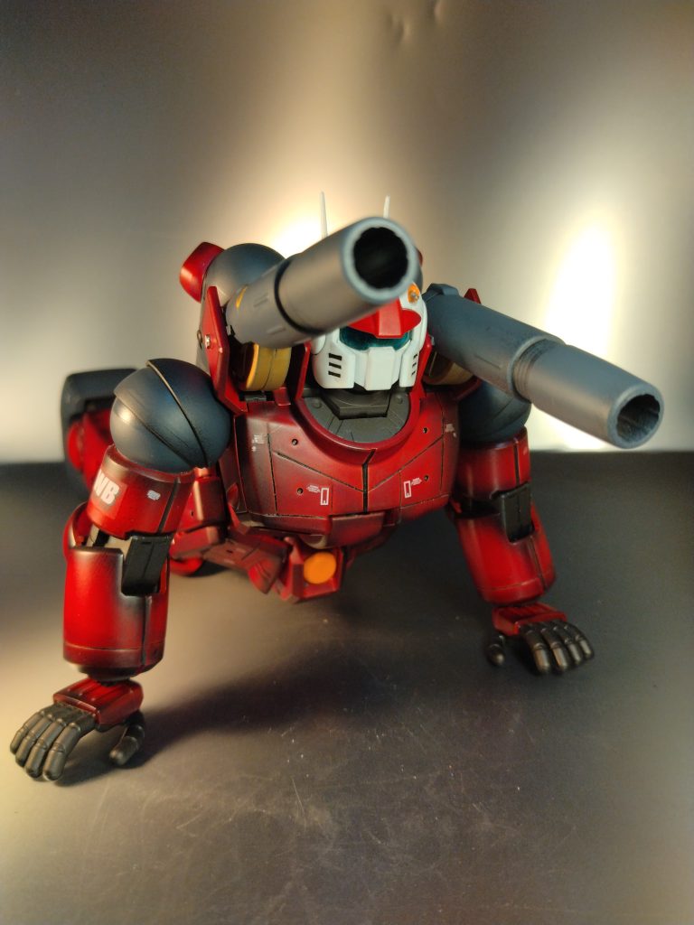 この時ガンキャノンやるのは良いけど、どうするかは決めて無くてクリアカラーが余っていたのでその場の思いつきでやった記憶があります!😀