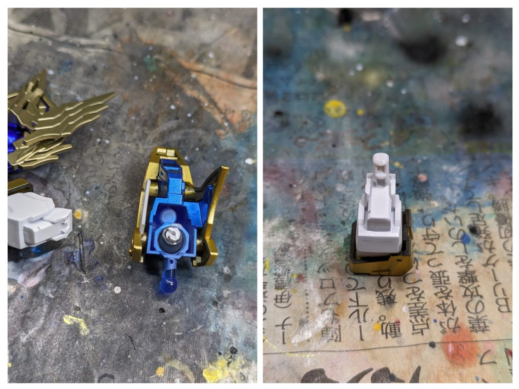 あるあるだと思いますが 完成後ポージングを取ろうと動かしたらネジ切れるってね…😱 流し込みのspで仮止めして瞬着でガチガチに固めてなんとか補修成功👍