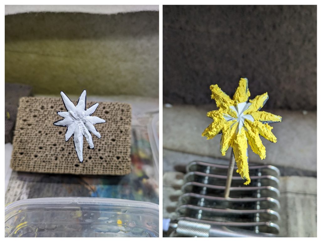 今回は髪の毛の肉抜き穴をパテで埋めて造形にチャレンジ❗