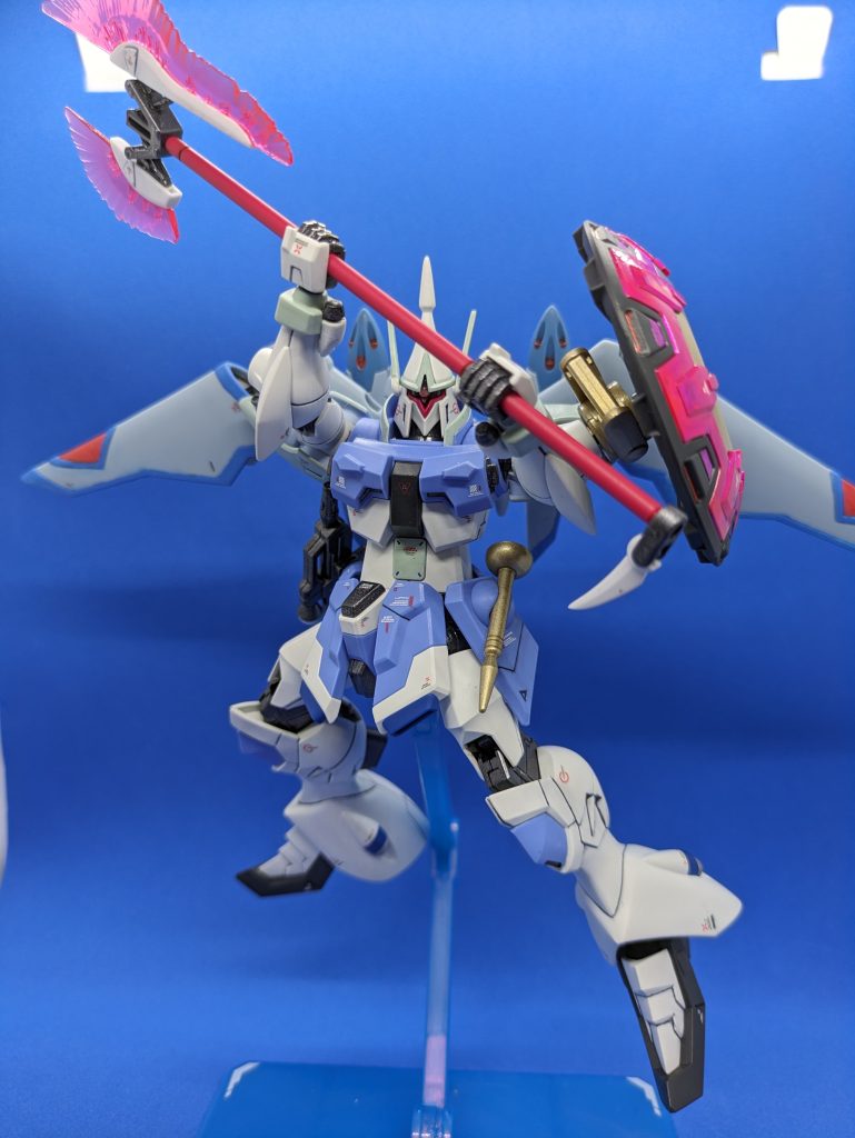 MA-MR ファルクスG7 ビームアックス。これはスラッシュザクファントムが使用していたのと同じもののようです。柄が長いので両手持ち持ちも余裕です。