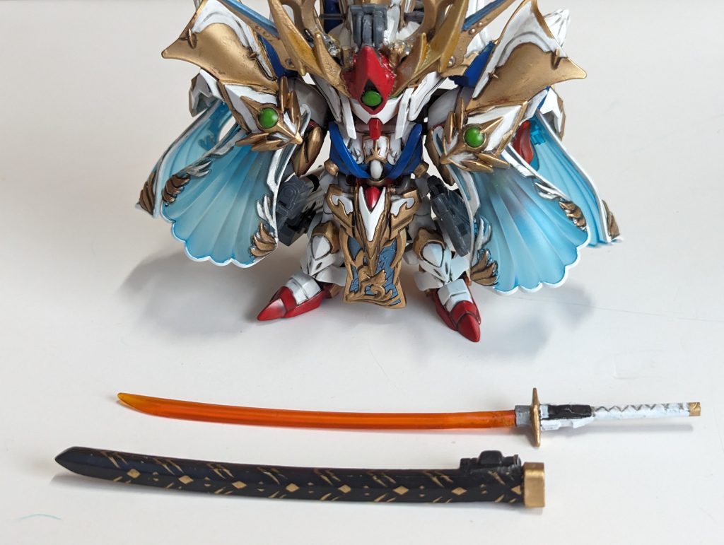 昔作った刀 刀身・頑駄無大皇帝 柄と鞘・レッドミラージュの刀