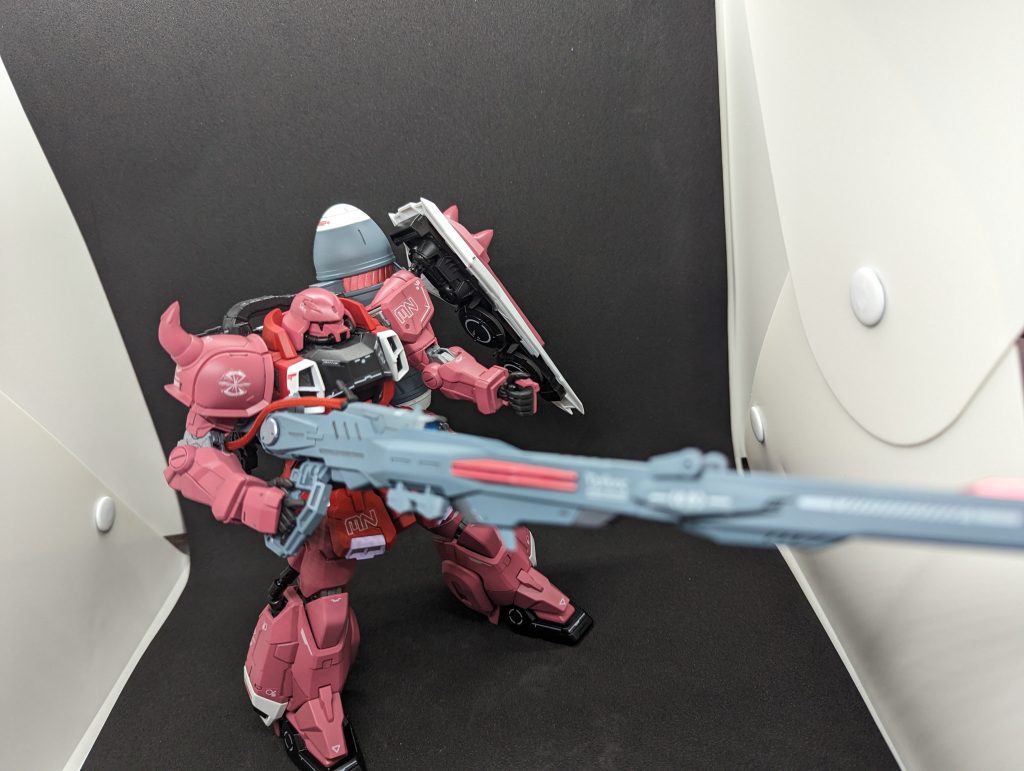 オルトロスビーム砲展開砲身がでかすぎて撮影ブースからはみ出るくらい巨大です