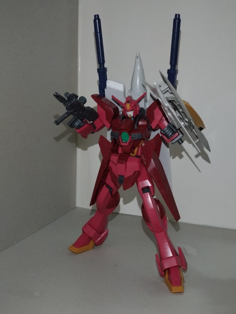 ビームライフルインパルスランシエ、インパルスアルクにおいては余剰パーツ扱いになっている本装備だが、奥沢美咲(@ハローハッピーワールド)が自身のガンプラ「インパルスナハトパンツァー」で通常装備にしたことを聞きつけた高松 燈は「デッドストックにするのは惜しい」と、こちらも通常装備にビームライフルを使うことを決めた。