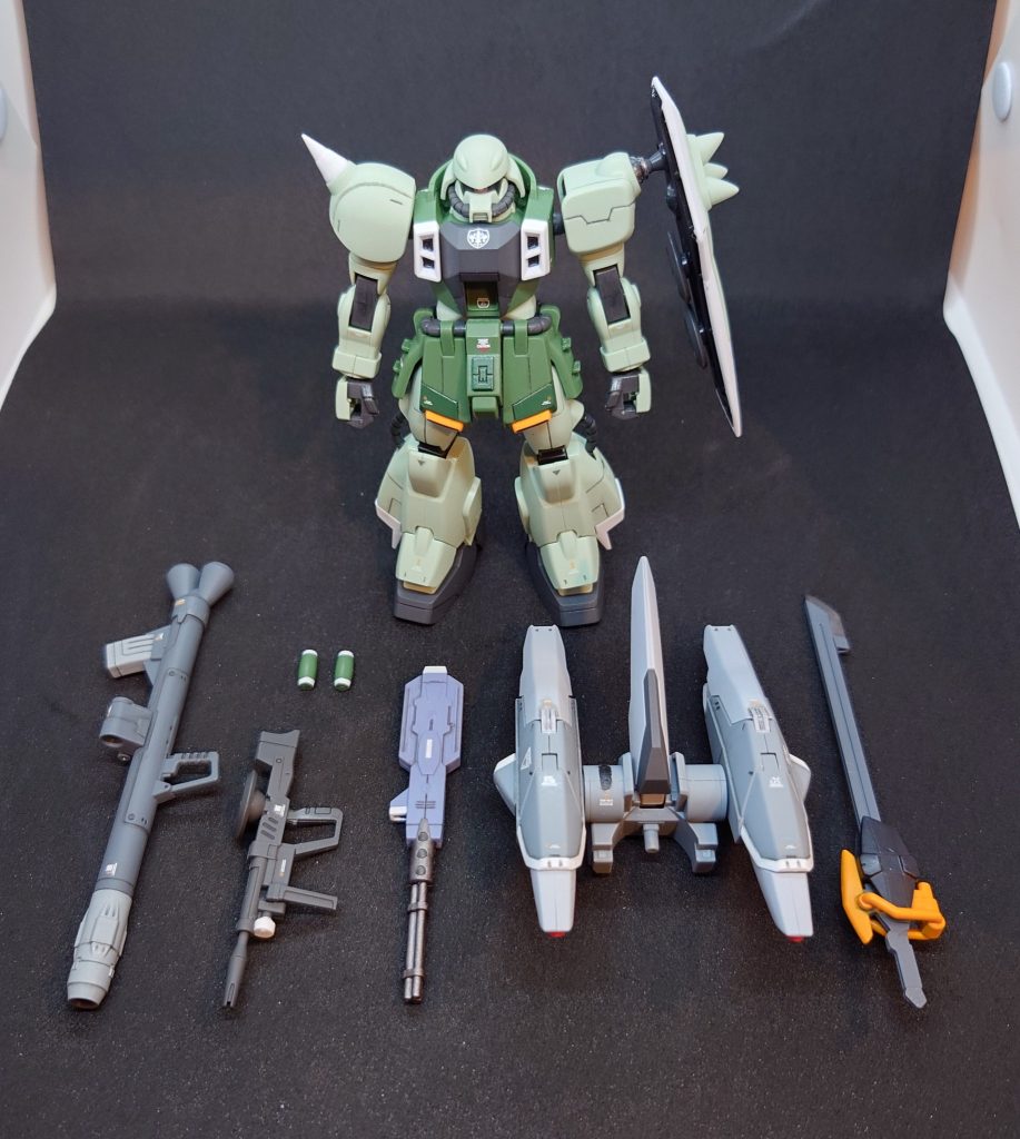 装備並べるやつ!これやってみたかった(笑) ザクウォーリアカスタム機でした!最後までご覧いただきありがとうございました!