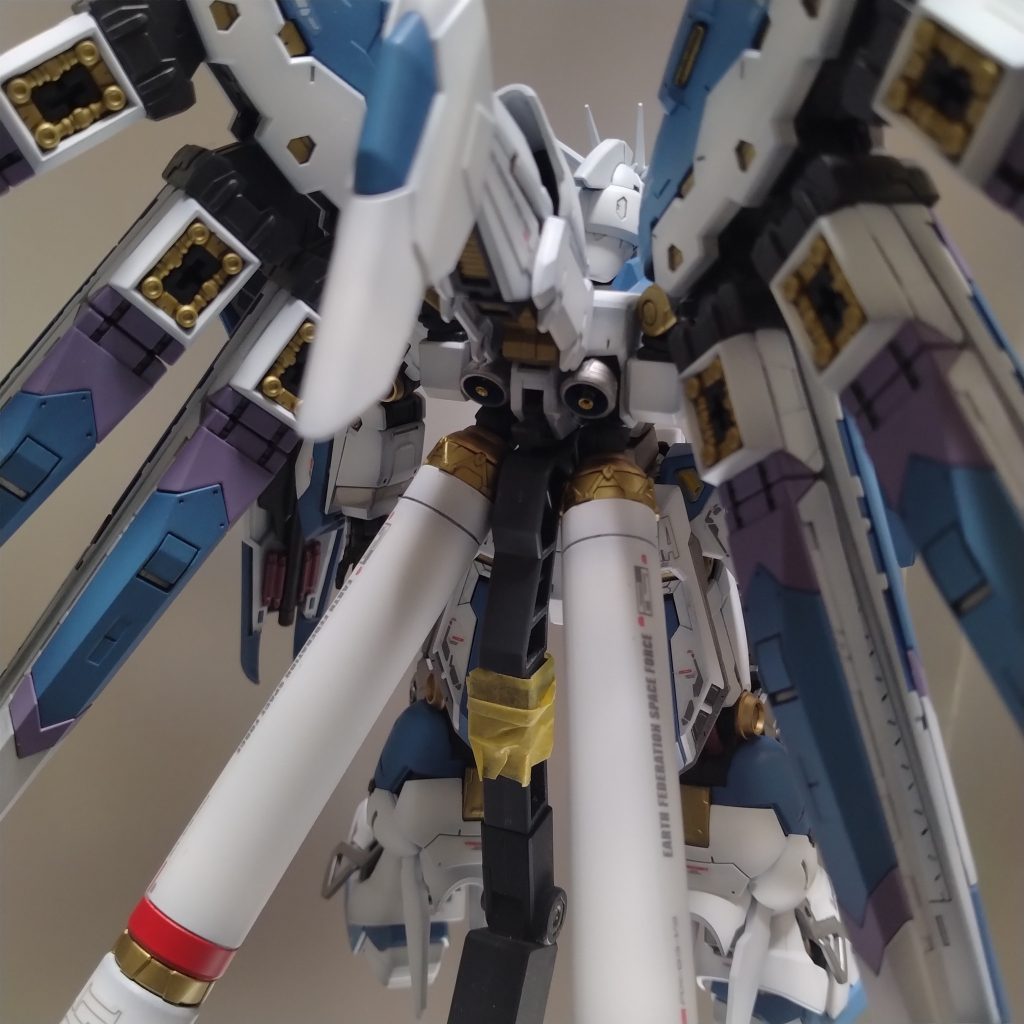 スタンドなくて!(笑)無理やり付けてのマスキングテープです!(笑)