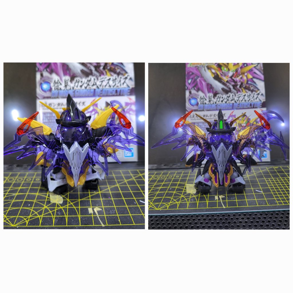 三国志の武将などが着ている鎧のようなデザインが少なかったのもあるかもしれない(gundam-kao6)メカメカしいデザインは塗りやすいのかな、たぶん…