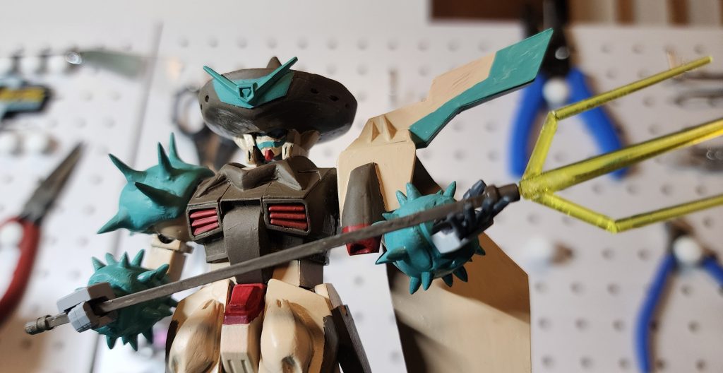 ビームジャベリン?トライデント? はビームサーベルを繋げて作りました。