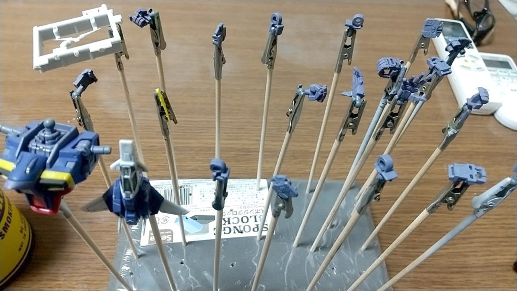 今回も見えなくなる間接はしっかり塗装しました