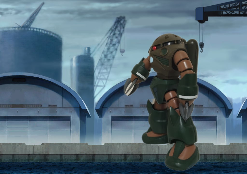 ズゴック（UCver）ジオン残党　水泳部　トリントン基地襲撃その1–5枚目/制作者：103