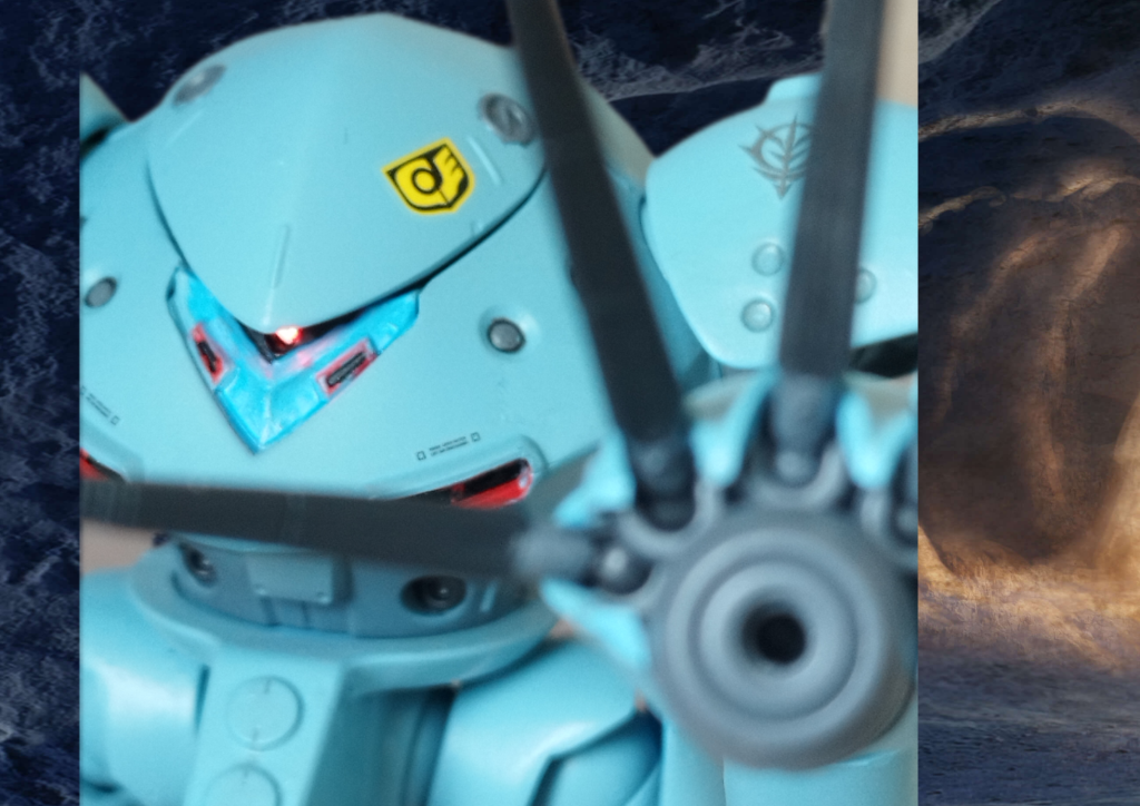 目はLED化しました。頭部の中にスイッチと電池を仕込んでます。