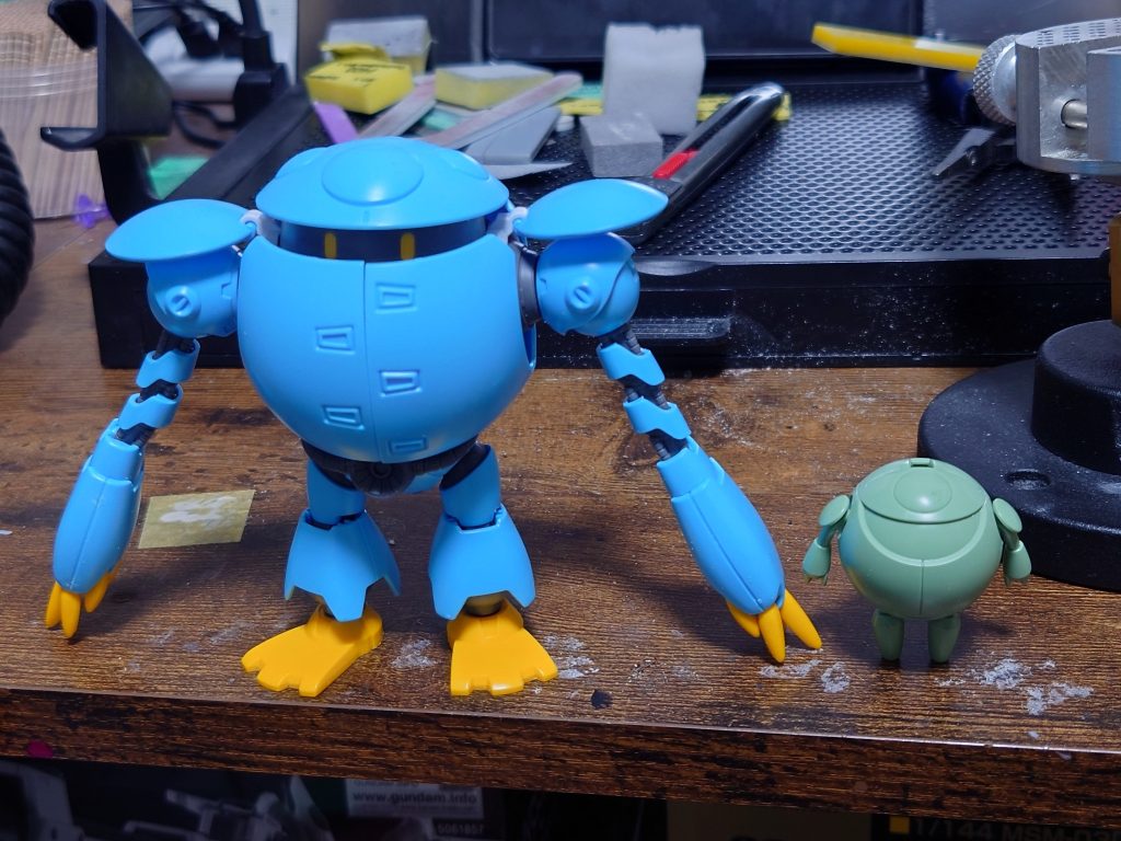 モモカプル素組み状態