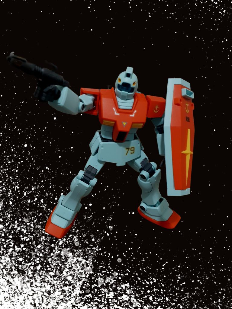 宇宙作戦シーン他のジムとの一斉射撃をイメージ