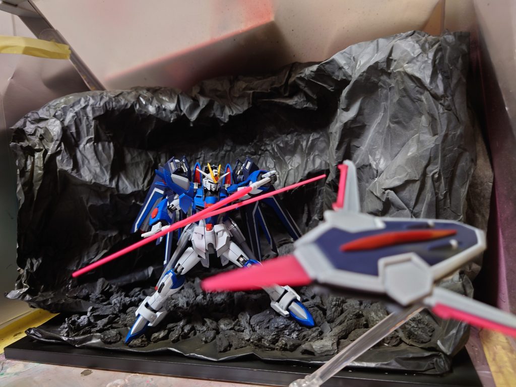 シールドブーメランとセットで。フリーダム、シード系とか背負い物大きくてベースからはみ出す…