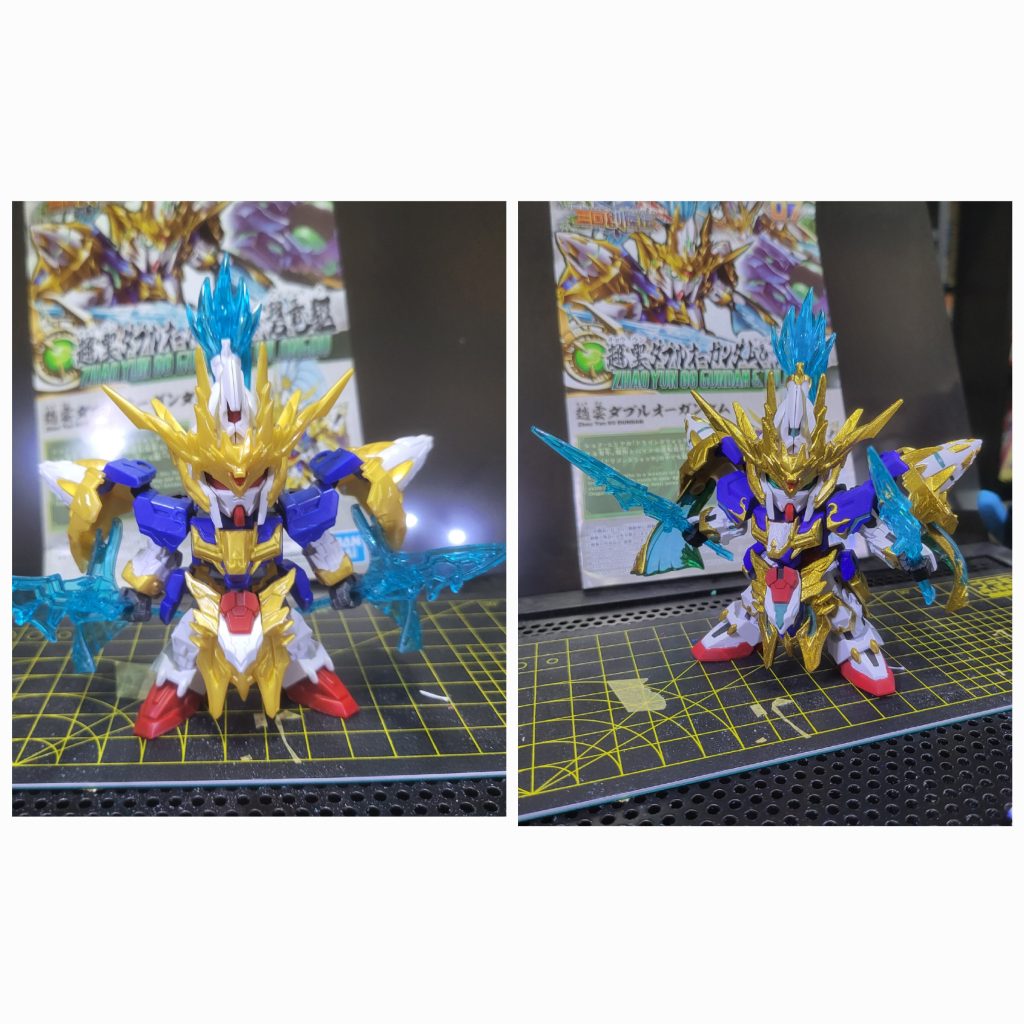 塗り作業事態は少し間を空けてしまったのですが そのせいか最初は指先が震えてはみ出しが多発しました(gundam-kao5)