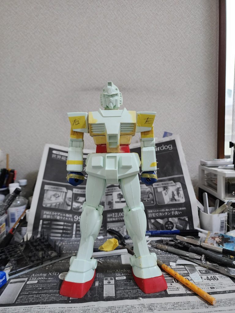 色々調整終わりかけの時肩から二の腕が垂直になるのが気持ち悪かったけどまさかこの後関節作り直すとは…