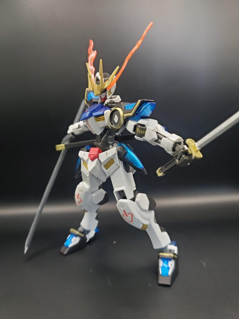 カミキバーニングに付いてた炎エフェクトを使ってバルバトス特有の眼光エフェクト風にしてみました