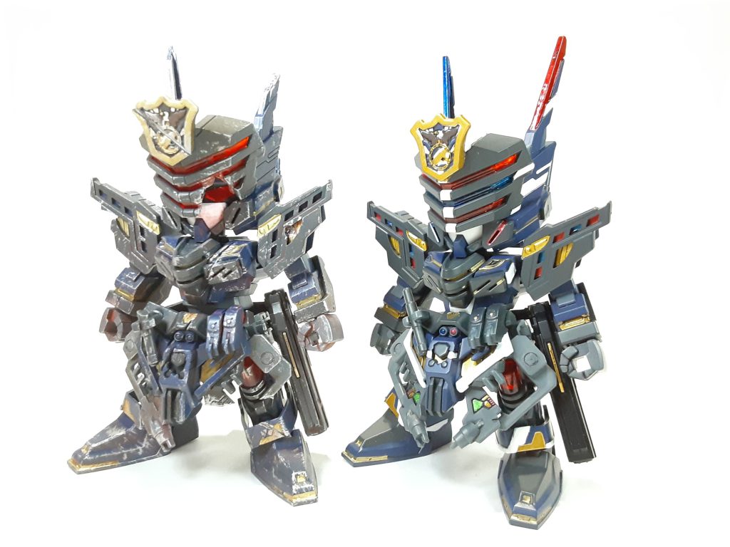 以前制作した通常版と並べて