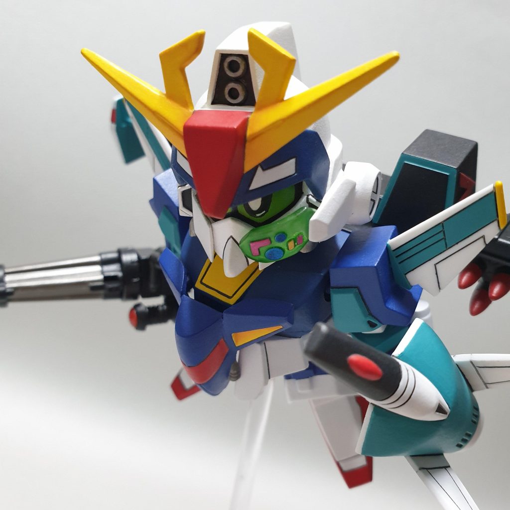 瞳が可動ギミックを削除し、代わりにスカウターを作ってみました