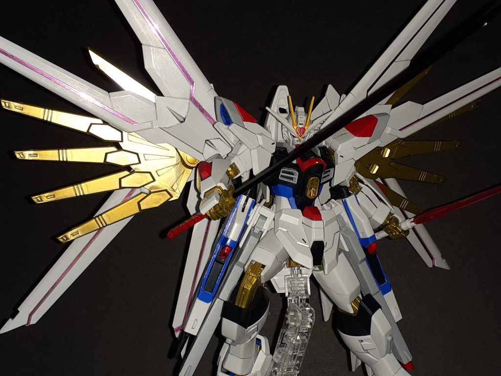 フツミノタマとビームサーベルの二刀流はパッケージ絵のようにするには手首の角度がきつい