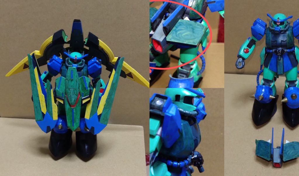 キルトリアW、ここでまさかの分離。『ディフェンスアーマー』、『ソードアーマー』と分かれたそれぞれのパーツ。 それに対し、ニノのGNZは背中に装備されていたヴァーチェパックと腹部のハイメガキャノン砲のアーマーを外す。 ２つに分かれたキルトリアWのパーツはGNZに集まり、そして合体。GNZの真の姿が明かされた瞬間あった。 「これは…、これがザク……なんですか！？」 GNZにとって真の姿、キルトリアWにとって分離合体が明るみになった瞬間でもあった。 果たして、彼女達が操るこの機体にはどのような性能が隠されているのか。そしてコピーズ改め『歴史革命団』のこの行動の意味は一体……？  『機動時空転移 ガンダムリベロ　第１７話:ニノとザク-前編-』  と、ストーリーはここまで。 キルトリアWとの合体は予想外と思ったことでしょう。GNZと合体する際、ヴァーチェパックだけでなくハイメガキャノン砲のアーマーを取り外す必要があります。武器の説明でも外せることを説明しましたが、これが理由でもなります。コックピットのすぐしたにジョイントパーツをくっ付け、そこにキルトリアWのディフェンスアーマーを装着する形です。 この続きは次回『キルトリアW パート2(仮)』で語ります。キルトリアはクロストラベラーの支援機となってますが、今回のストーリーでGNZの支援機であることが明かされました。 あと、話が変わりますがファイナルラストニッパーのリオが仲間になりました。彼がいた世界『K.C.(工作センチュリー)』での戦い後、彼は自分の世界が救えたとしても他の世界から戦争が終わった訳ではないことを察し、仲間や愛する人と別れを告げ、自分の世界からニッパーガンダムと共に去る……というまさかの最後(ラスト)！！別世界を行き来できる力に覚醒したラストニッパーと共に旅をする彼は様々な世界へ行っては争いを無くす行動を繰り返していき、そのたびに彼が乗るファイナルラストニッパーも成長する……と、友達が教えてくれました。別世界に行けるって……ラストニッパーというガンダムは凄いですね？それとリオの正体が『スーパーパーフェクトマン』と語りましたが、なんでも研究所で遺伝子をイジったことで何でもできる完璧人間として生まれた……とのこと。聞いたことある設定ではありますが、女の子の気持ちに関しては完璧ではないようです。リオのことは後日語りましょう。 さて、次に紹介するキルトリアの続きには隠されたギミックも紹介する予定です。お楽しみに。