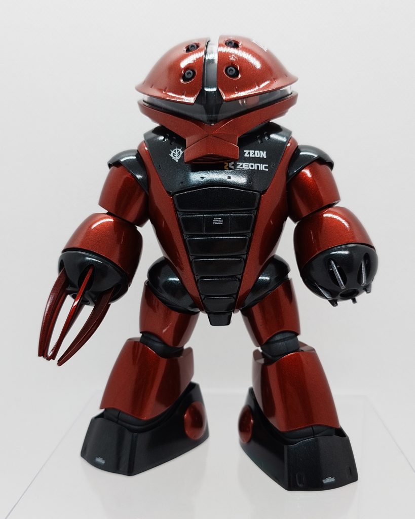 古いキットとは思えない、均整のとれた素晴らしいプロポーションだと思います。これぞアッガイ(zaku-kao6)