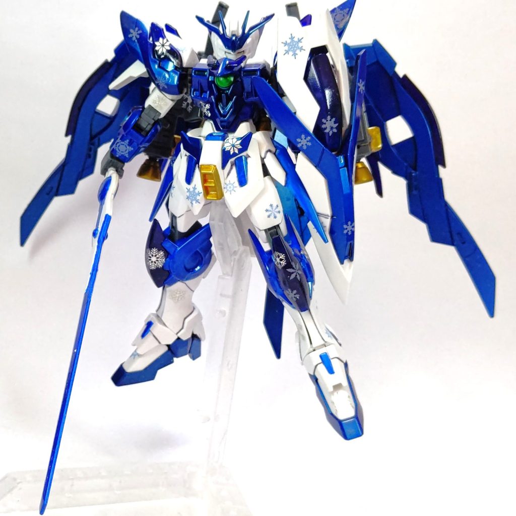 ZZA 藍焔 blue frameウイングガンダムゼロ炎 金色塗装バージョン ZZA 藍焔 blue frameウイングガンダムゼロ炎 金色塗装バージョン