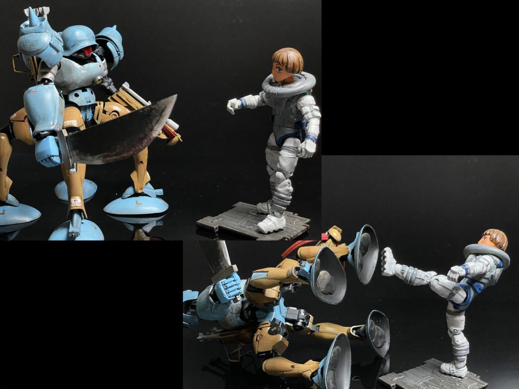 ソシエお嬢さま「げ,なんなのコイツ」キラーマシン「・・・」ソシエお嬢さま「気持ち悪い,あっち行って!」げしっキラーマシン「きゅーん...」