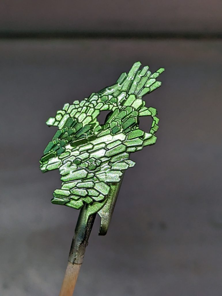 ハイライトにダイヤモンドシルバーを吹いてます。