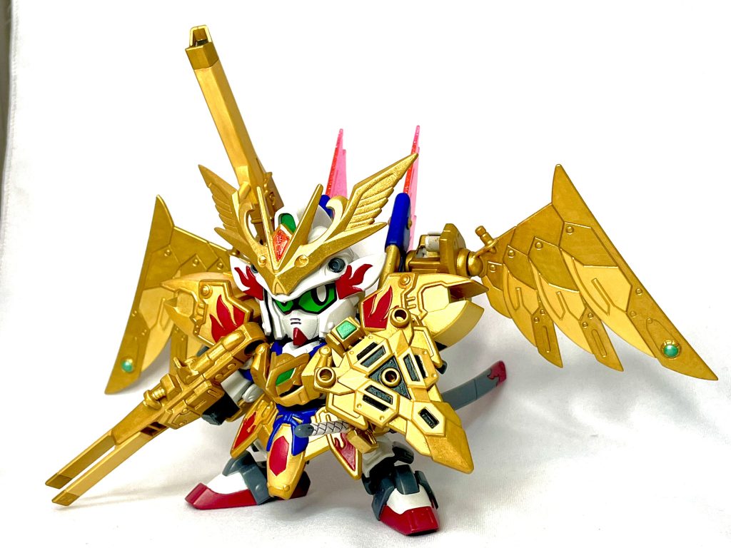 金色の羽衣装備。金色は2色塗分としました。整形色とまた違った印象に出来て、満足です。