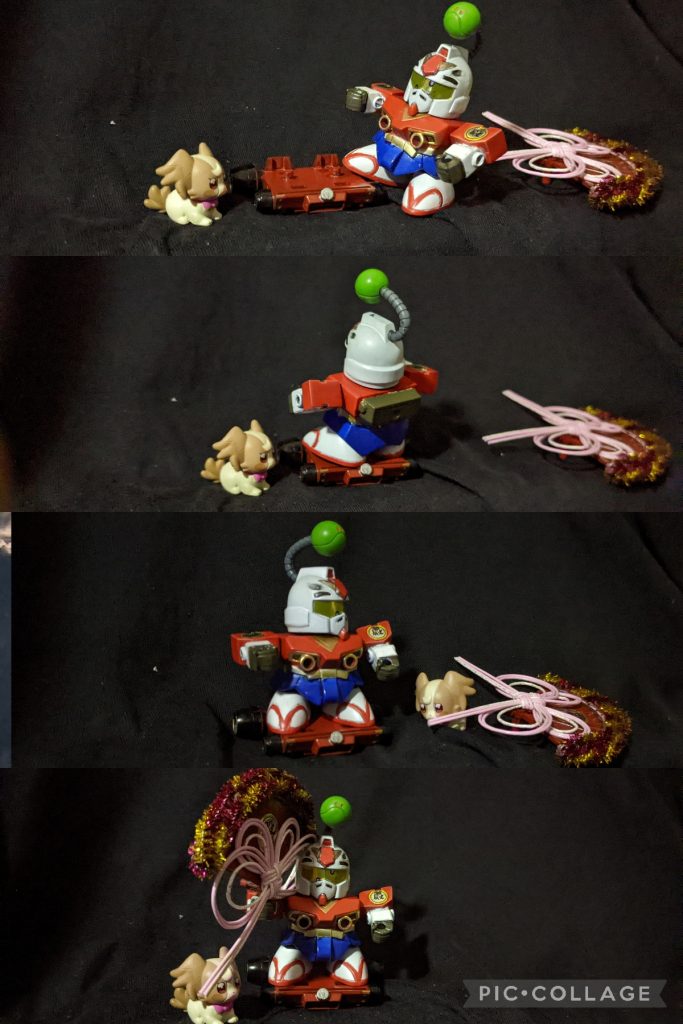 殿様「 よっこいしょういち……」こむぎ「 殿様〜、ジュリ扇忘れてるワン!」殿様「 おお〜スマン、後で褒美を取らせるぞよ」こむぎ「 ありがとワン♪」