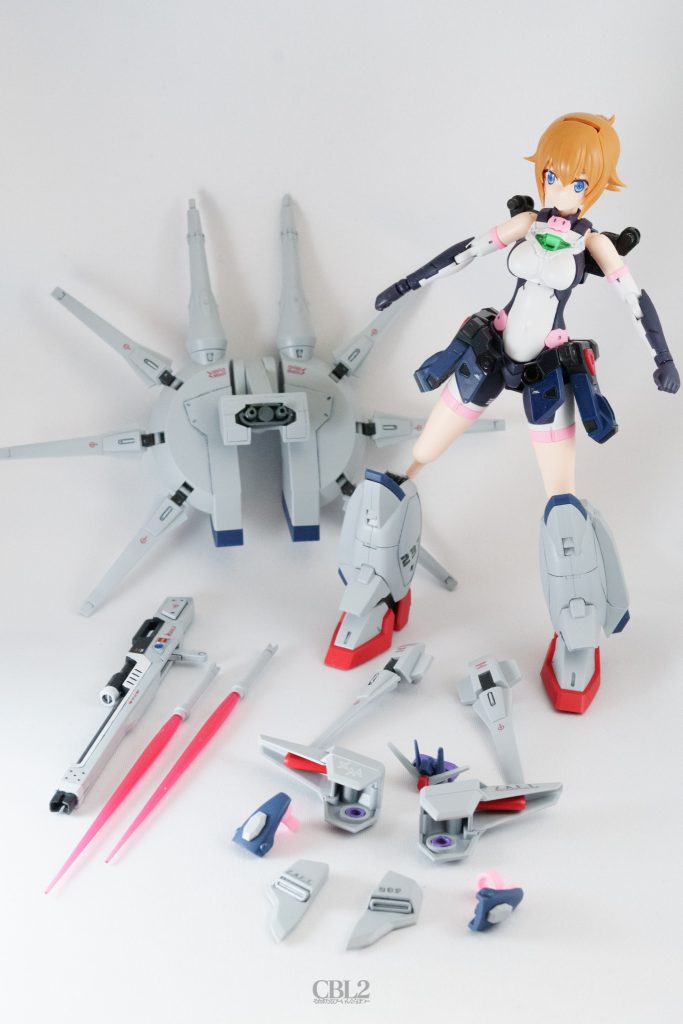 あばたーふみな本体はほぼ加工していないので、いつでも戻せます。装甲の色を変えてしまったので、あばたーふみなとして仕上げる気になったら、他のパーツも色を揃えてみようと思いますが、たぶんあばたーふみなとして仕上げることはないです。今後旧HG SEEDキットをミキシングしたくなった時は別個体のあばたーふみなを使うはずwフロントスカートのみネオジム磁石での取り付けになっています。