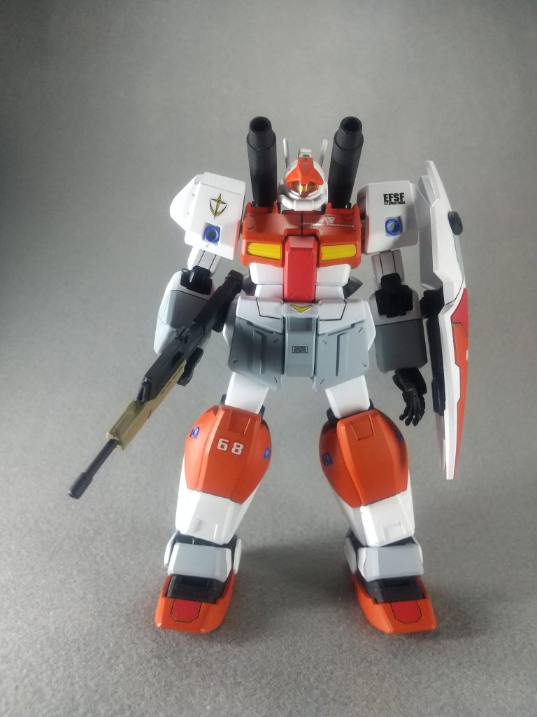 正面。スジボリとプラ板でちょっとディテールアップしています。