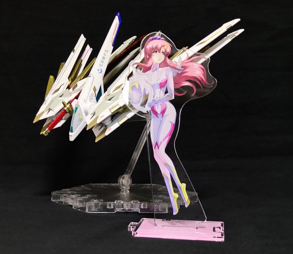 オマケ、ラクスのアクスタをメインで撮影。続々と完成作品が投稿される中、私の進捗はここまで😭、さぁ、本体に取りかかろう😤。最期まで見て頂きありがとうございます。