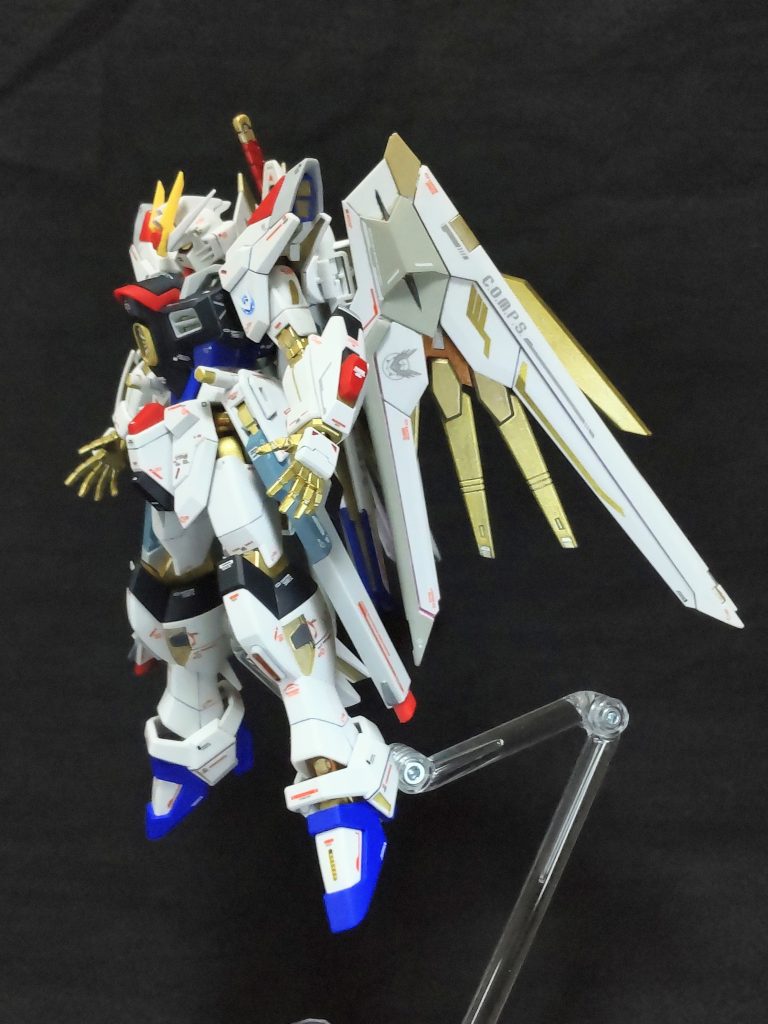 横から、羽根がデカイです、このアングルがお気に入り😄。 