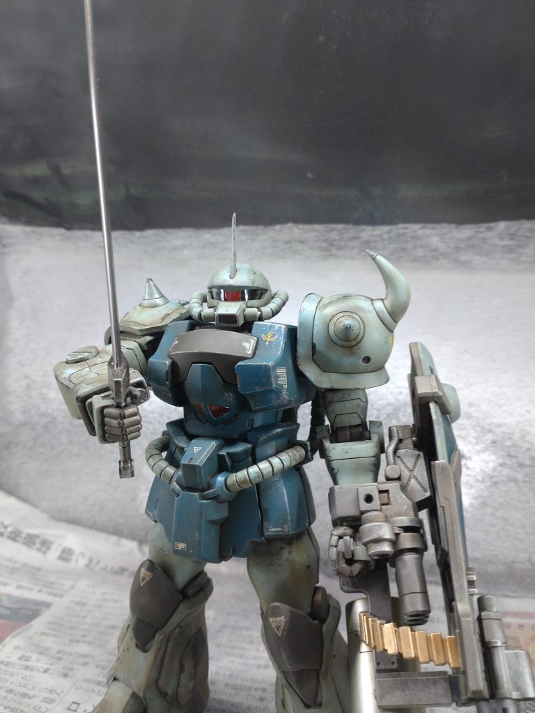 ＭＧグフカスタムは可動域は必要最低限ですけど、プロポーションは文句ナシですね！