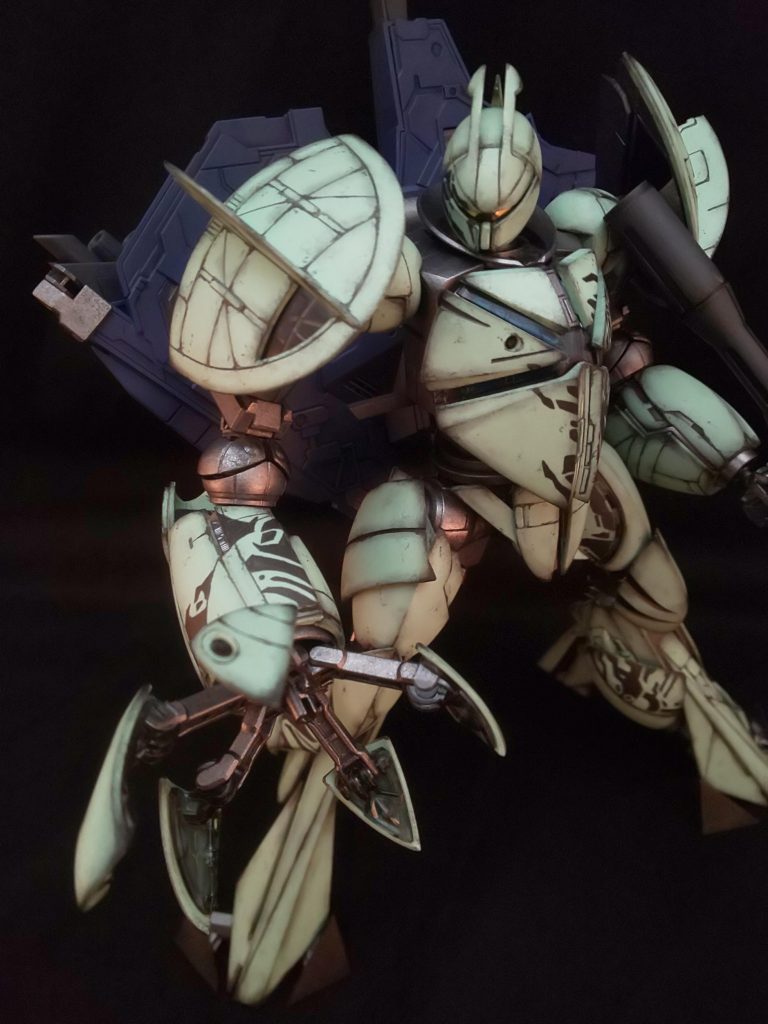 ターンXは店頭ではまず見かけないですね。中古も少々お高めです。もし再販があれば購入しても損はないくらい良キットだと思いました。スクラッチで完全再現が最も難しいのはバンデットかもしれない。