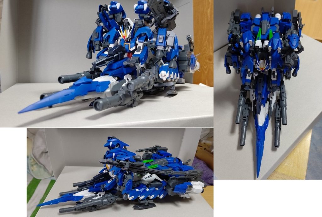 かなりデカい機体のはずが、00がそもそもデカすぎて機首が小さく感じる。改善の余地あり。