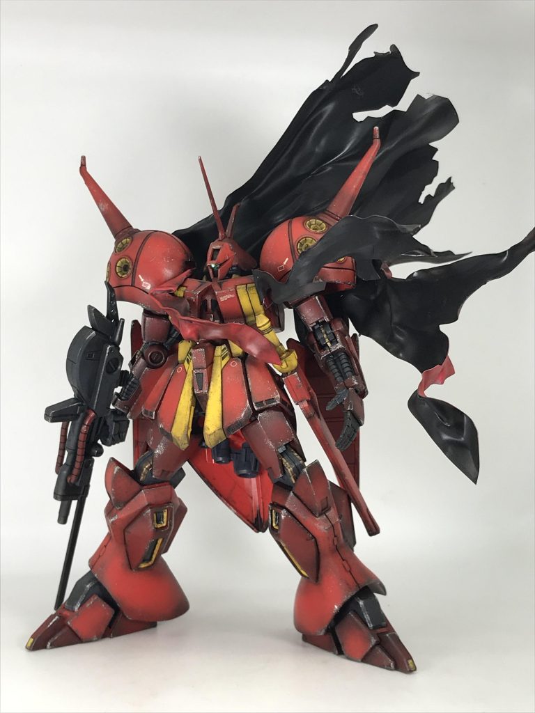 一つ作ってしまえば紙のマント同様、他の機体にも使いまわせます🥸写真のR・ジャジャはストフリと同じマントを使用してます