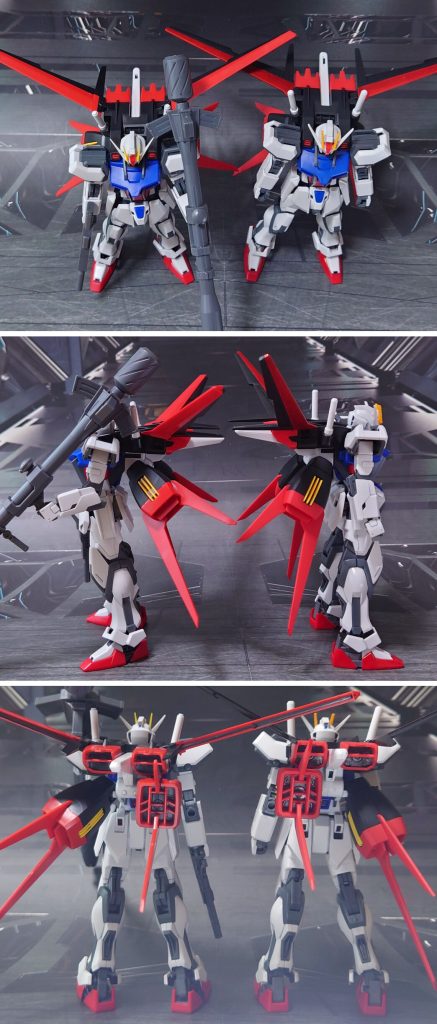 HGCE版エールストライカーと比較。