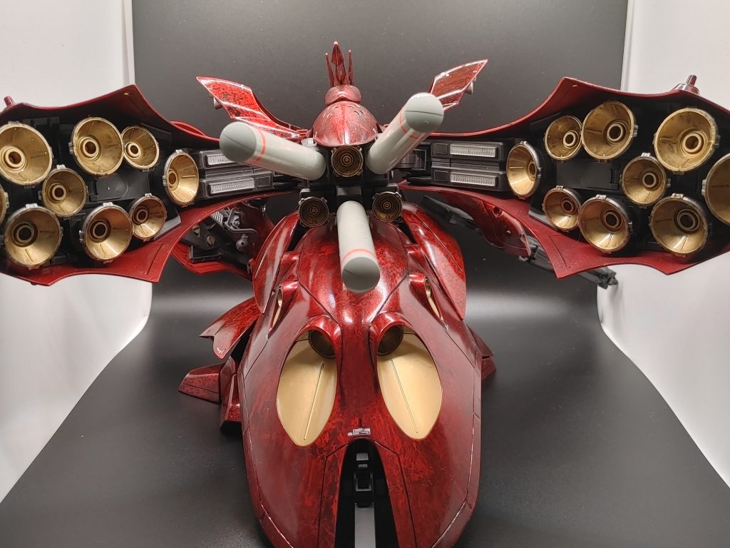 バックショット。バーニアの数が苦行でした(笑)